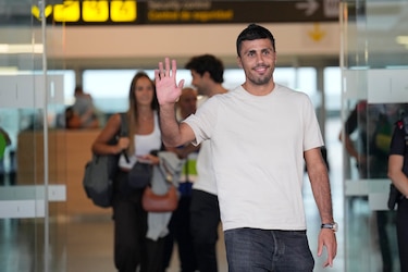 Rodri, a su llegada a Barcelona: ‘Jugar en el Barça es un sueño’