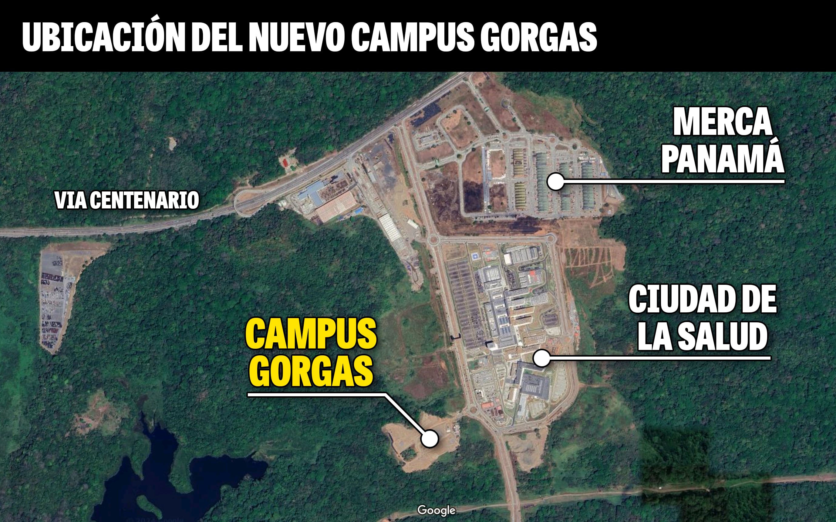 Ubicación del nuevo Campus Gorgas