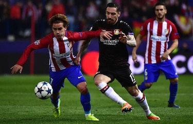 Atlético de Madrid empata sin goles con el Leverkusen