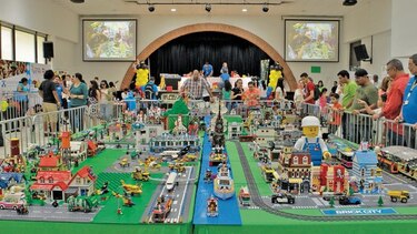 Exhibición inspirada en bloques de Lego