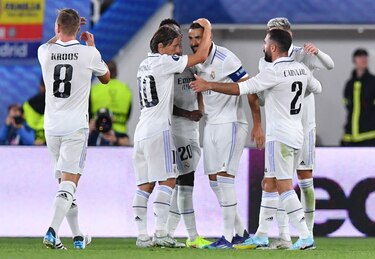 Real Madrid vence 2-0 al Eintracht y logra su quinta Supercopa de Europa