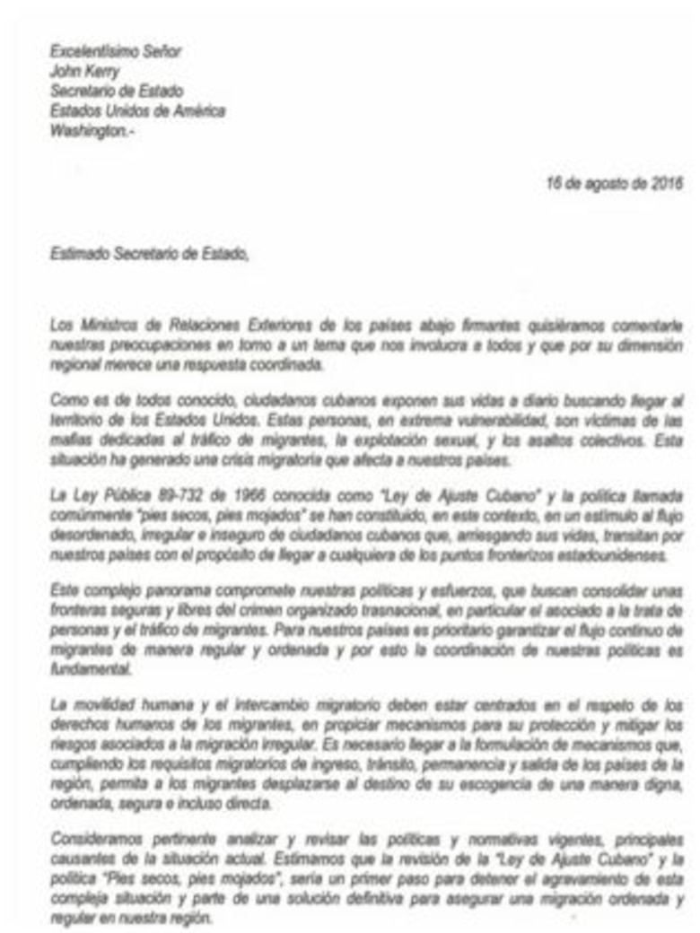 Panamá y otros ocho países piden reunión al gobierno de Estados Unidos por crisis de migrantes cubanos
