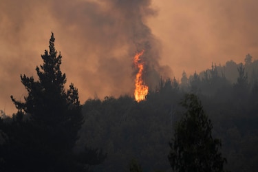 Detienen a 14 personas por causar megaincendios en Chile