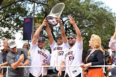 Los Astros celebran en grande su título de campeones de la Serie Mundial