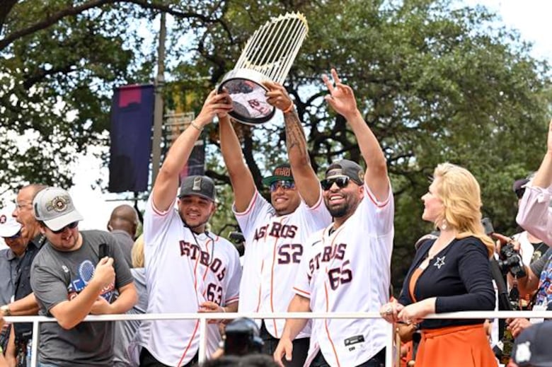 Los Astros celebran en grande su título de campeones de la Serie Mundial