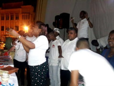 Vigilia por la paz en la provincia de Colón