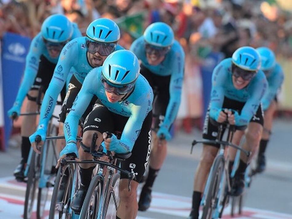 Astana gana crono por equipos de Vuelta a España