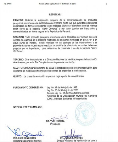 Productos del mar de Vietnam en la mira de la Aupsa