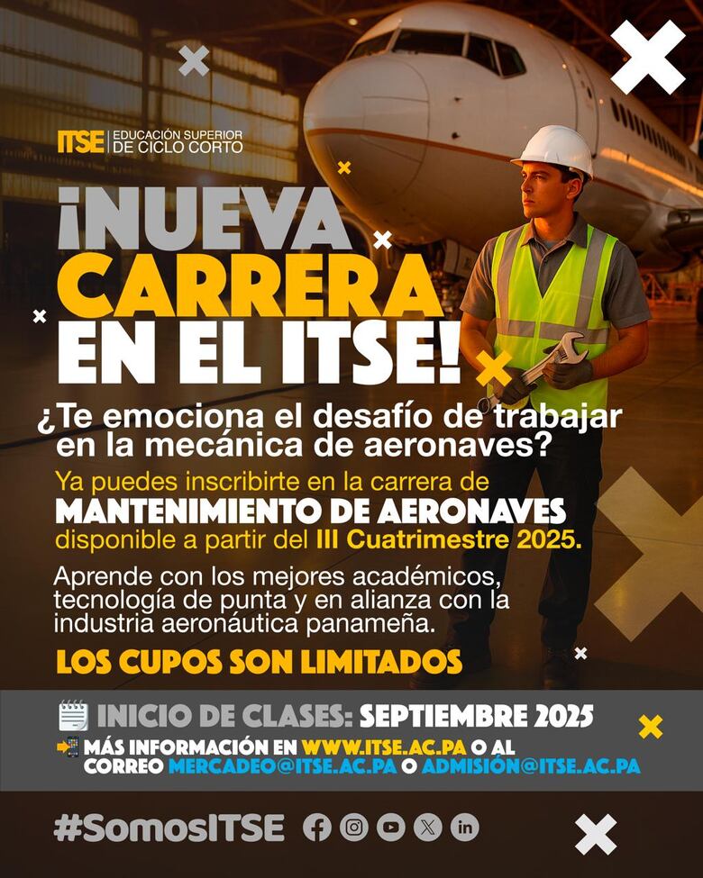 Esta es la nueva carrera del ITSE con la que podrán trabajar en Copa Airlines y otras aerolíneas