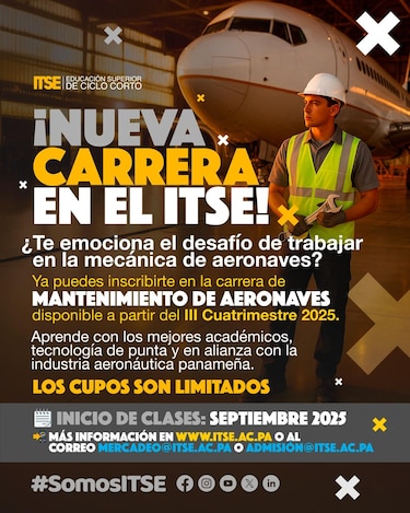 Esta es la nueva carrera del ITSE con la que podrán trabajar en Copa Airlines y otras aerolíneas