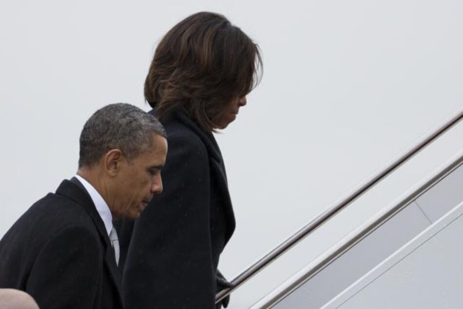 Obama parte a Sudáfrica para el funeral de Mandela