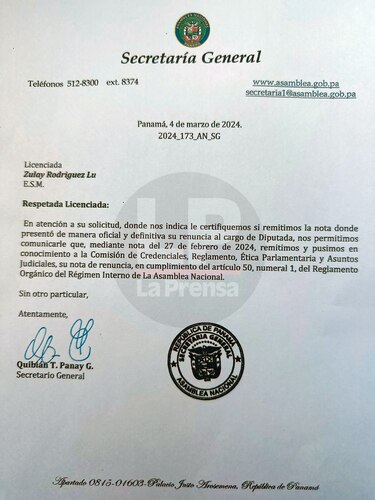 Caso Penagos: Zulay Rodríguez no se presenta a la audiencia de imputación y la Corte no reconoce su renuncia como diputada