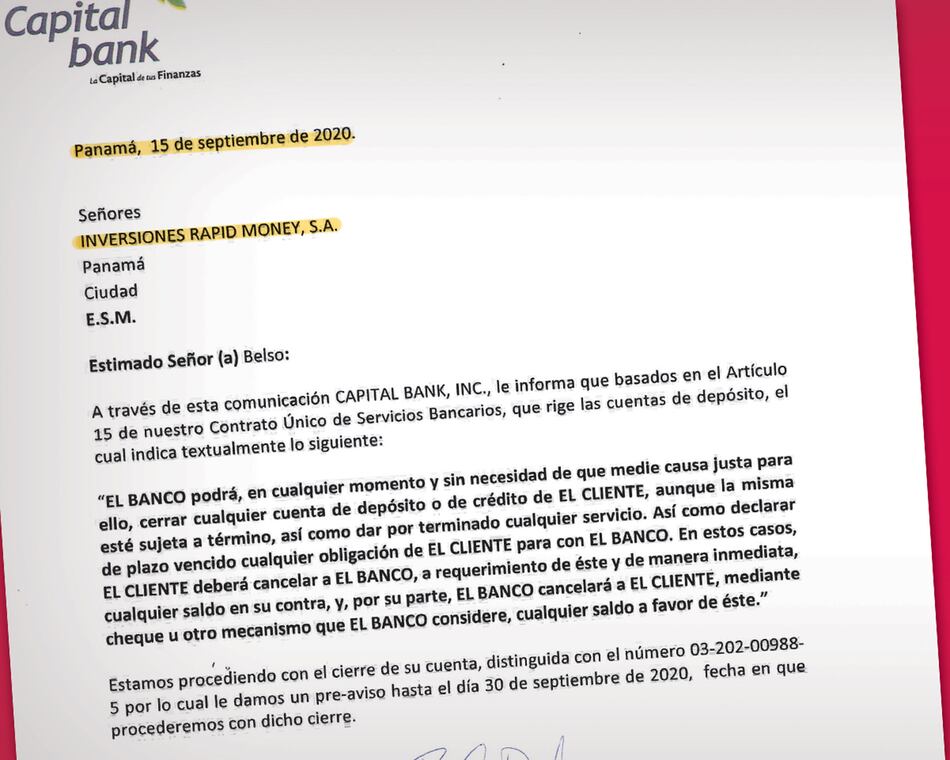 Una empresa de remesas desvía dinero al Súper 99, después que un banco le cerró su cuenta
