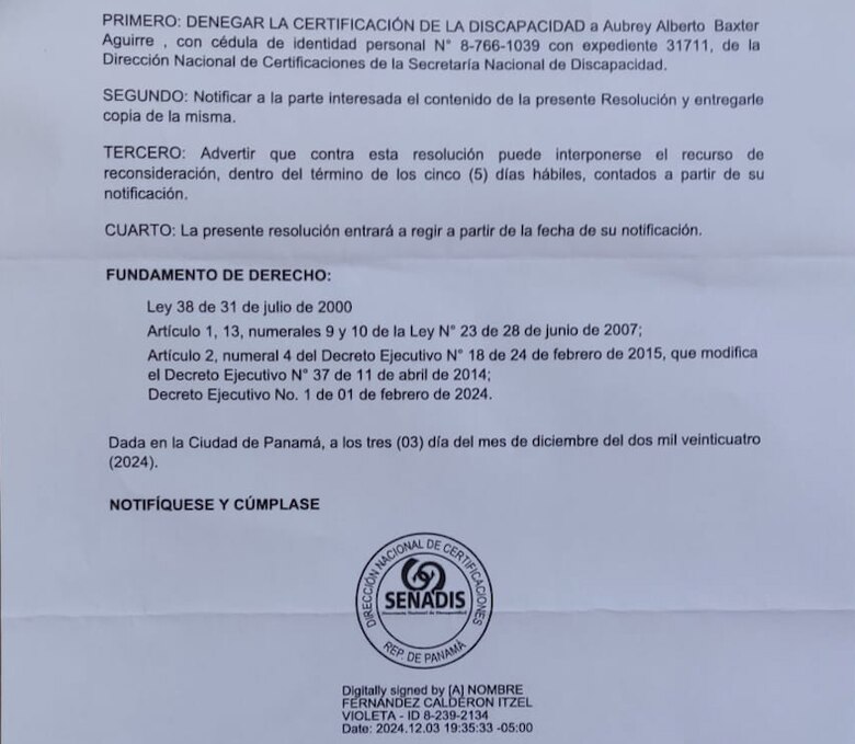 El Senadis niega el certificado de discapacidad al fotógrafo que perdió un ojo en una protesta antimina