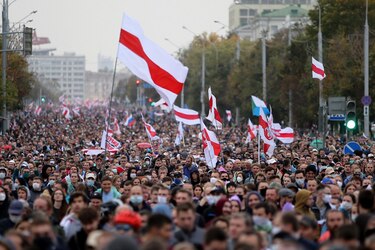 Nueva manifestación contra Lukashenko en Bielorrusia