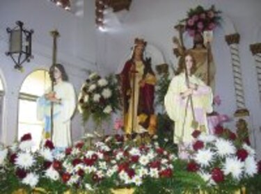 Las Minas venera a santa Bárbara