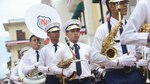 Delegaciones estudiantiles rinden honor a la patria