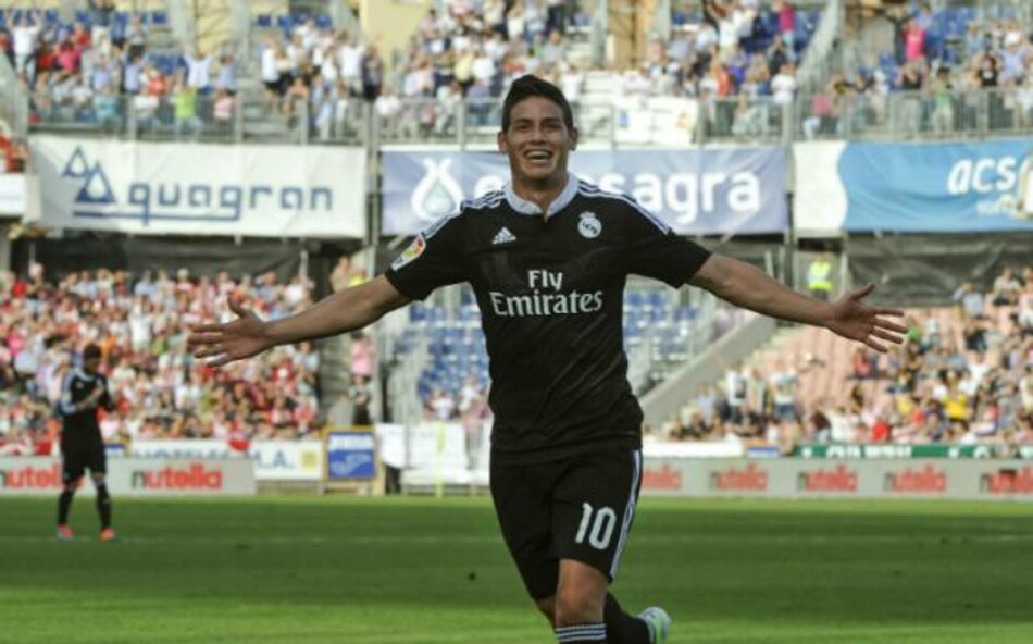 Con un golazo del colombiano James Rodríguez, Real Madrid se pasea en Granada