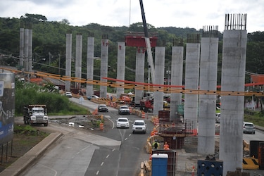 Cierre temporal de la Panamericana, a la altura de Nuevo Arraiján, por obras de la línea 3