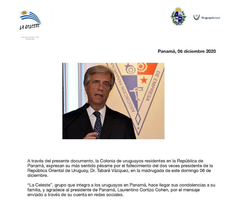 Murió el expresidente uruguayo Tabaré Vázquez a los 80 años