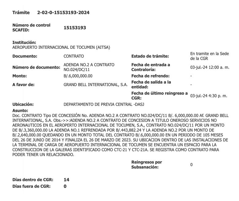 Regresa el exasesor legal de Tocumen que está ligado a una concesionaria del aeropuerto