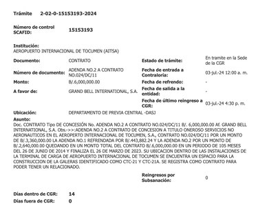 Regresa el exasesor legal de Tocumen que está ligado a una concesionaria del aeropuerto