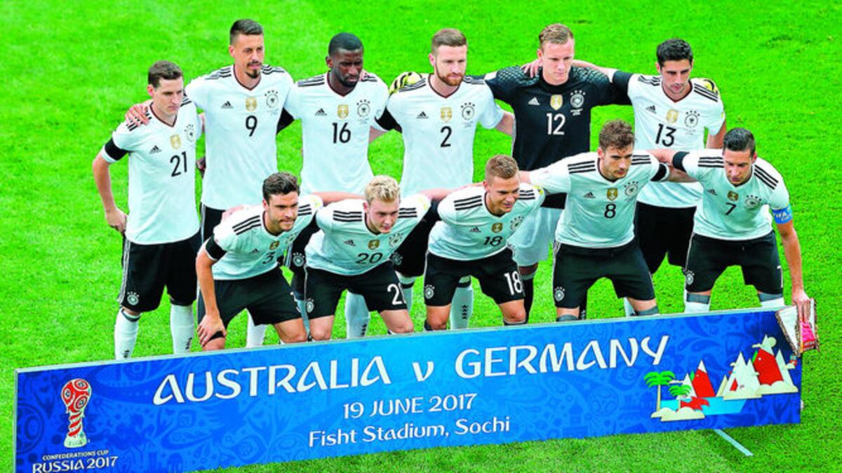 Los alemanes vuelven a la cancha el jueves ante Chile.REUTERS