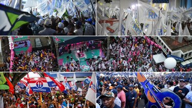 El balance de los cierres de campaña: discursos, música, hoteles y plazas públicas