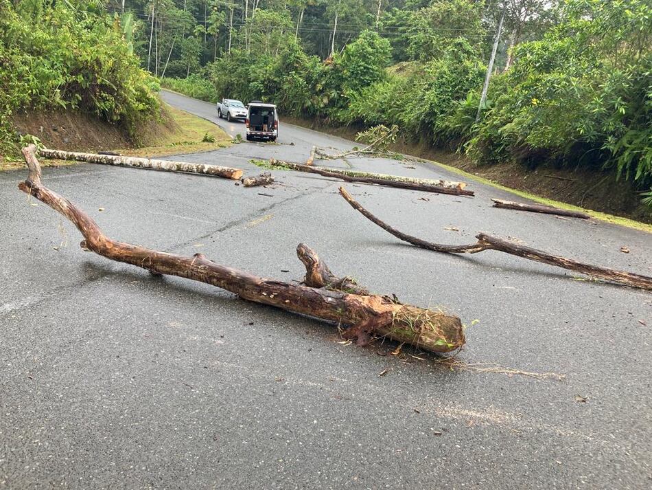 Cierran vía hacia la hidroeléctrica AES en Changuinola