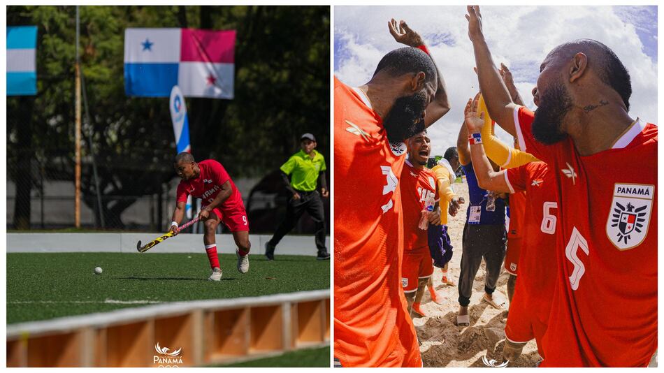 Con el pie derecho: Panamá brilló en su debut en hockey y fútbol playa