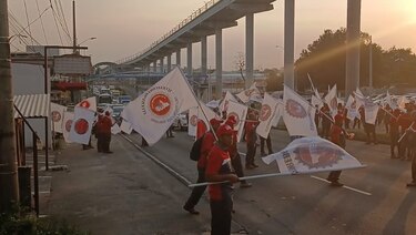 Trabajadores protestan contra la reforma a la CSS