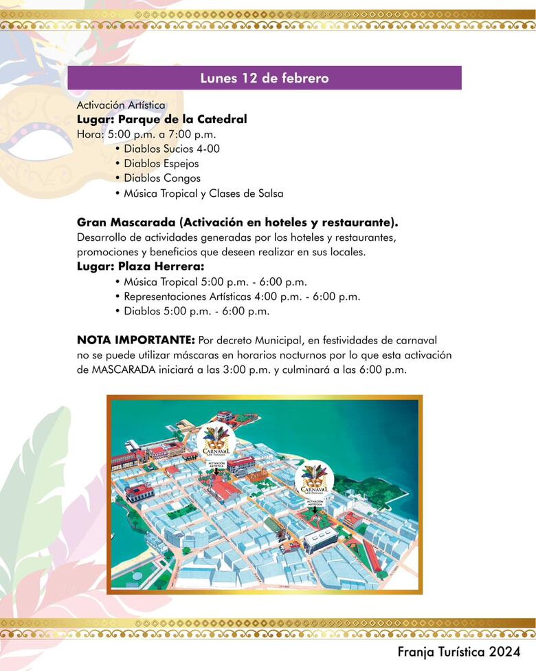 Esta es la agenda del carnaval en la cinta costera y el Casco Antiguo