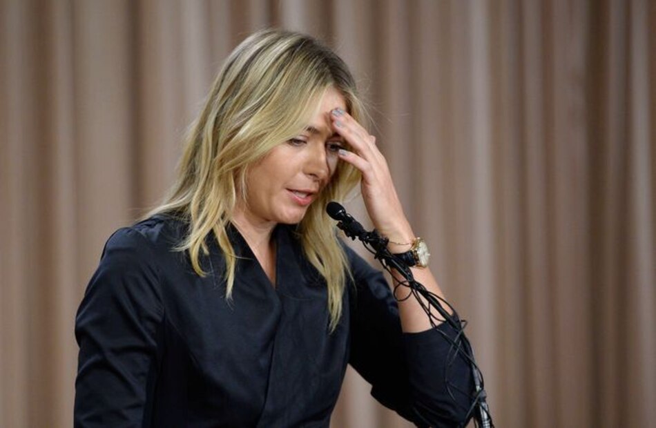 Sharapova confiesa que falló un examen de dopaje