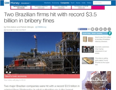 Así reflejan medios internacionales el escándalo de los millonarios sobornos pagados por Odebrecht