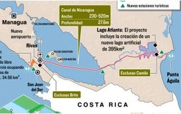 Nicaragua afirma que cuenta con financiamiento para construir su canal