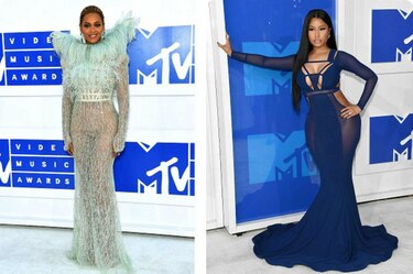 Beyoncé, Nicki Minaj y gimnastas olímpicas, reinas de la alfombra roja de los premios MTV