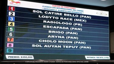 Sortean los carriles para el Clásico del Caribe que se correrá este domingo en Panamá