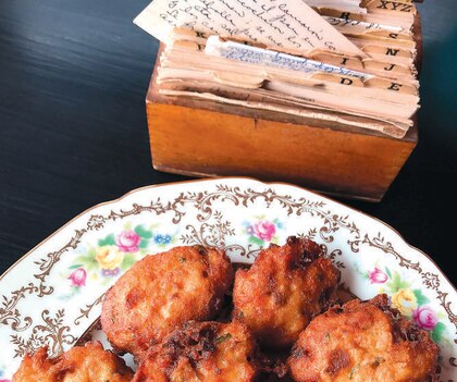 Torrejitas de camarón con pan