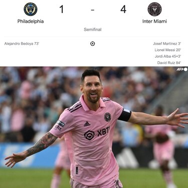 Messi marcó el gol más lejano de su carrera: un misil de 32 metros ante Philadelphia Union