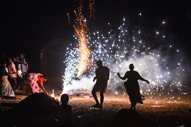 La India celebra el festival hindú de Diwali