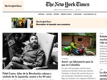 La prensa de Estados Unidos se despide de un viejo adversario, Fidel Castro