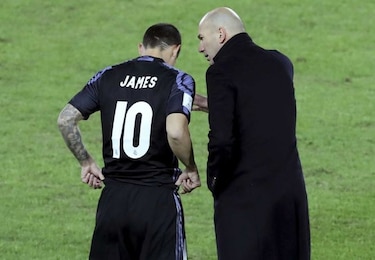 Zidane valora lo que está haciendo James en el Real Madrid