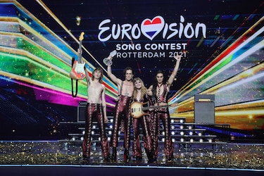 Italia gana el Festival de Eurovisión con un grupo roquero