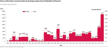 Dengue en Panamá: aumento del 80% en casos y 50 muertes en 2024