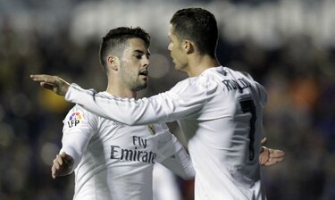 Real Madrid vence 3-1 al Levante