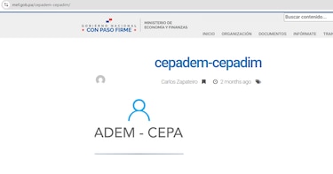 Plataforma del MEF sigue presentando fallas que afectan el registro en Cepanim