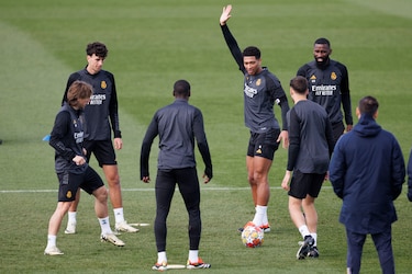 El Real Madrid cierra la preparación con Courtois en el grupo