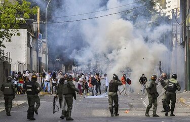 Oposición venezolana exigirá hoy en las calles el apoyo militar a Guaidó