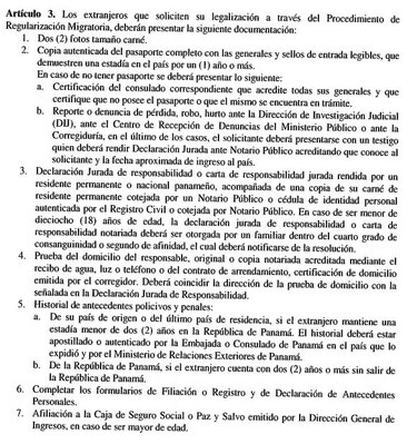 Gobierno de Panamá emite nuevo decreto de regularización migratoria