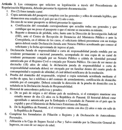 Gobierno de Panamá emite nuevo decreto de regularización migratoria